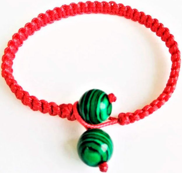 

Браслет Handmade ИП Егорова с натуральным камнем Малахит павлин