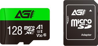 AGI TF138 microSDXC AGI128GU1TF138 128GB (с адаптером)