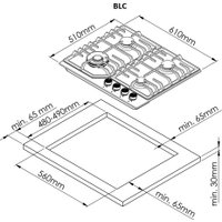 Варочная панель ZorG BLC FDW IX