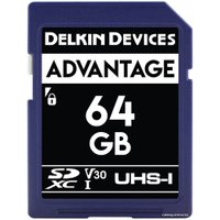 Карта памяти Delkin Devices SDXC Advantage UHS-I 64GB