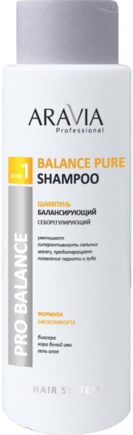 

Шампунь Aravia балансирующий себорегулирующий Balance Pure Shampoo 400 мл