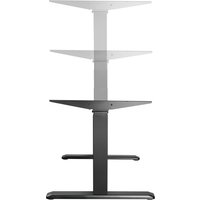Стол для работы стоя ErgoSmart Wooden Unique Ergo Desk 1300х750х27 мм (дуб мореный/черный)