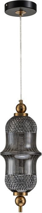 

Подвесная люстра Belfast Herbison A1953-B-A3 GR GL (золотой/стекло/серый)