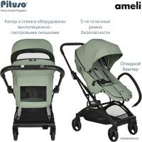 Коляска прогулочная «книга» Pituso Ameli (green)