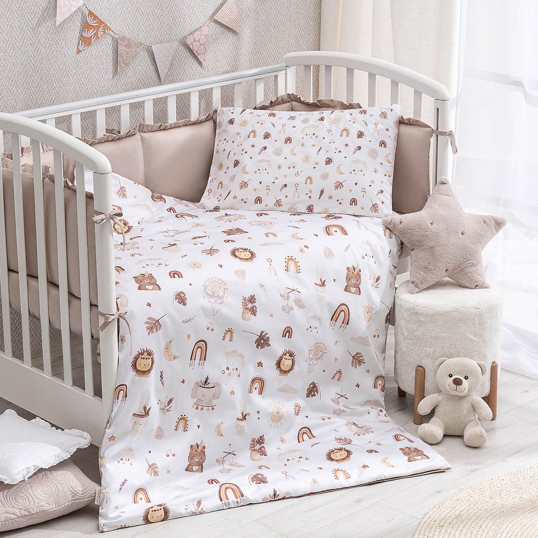 

Постельное белье Perina Boho BH3-01.1 (3 предмета, белый)