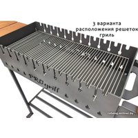 Мангал для дачи Progrill Техас вуд XL на колесах (4 мм)