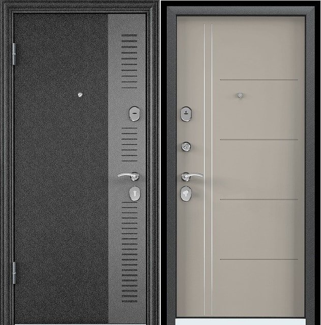 

Металлическая дверь Torex Дельта MP-27 205x96 (серый/дерево светлое, левый)