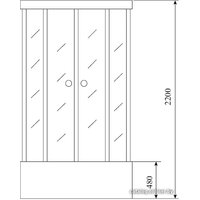 Душевая кабина Timo T-7700