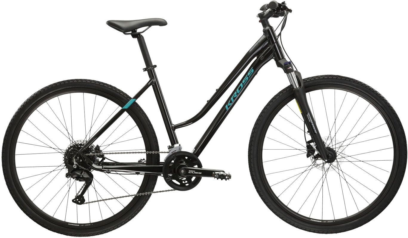 

Велосипед Kross Evado 5.0 DM/17" 2024 (черный/бирюзовый глянцевый)