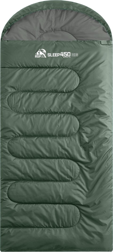 Спальный мешок RSP Outdoors Sleep 450 BIG L (зеленый, молния слева)