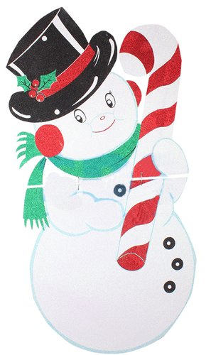 2D-фигура Neon-Night Снеговик в шляпе (175x90 см, белый) [502-394]