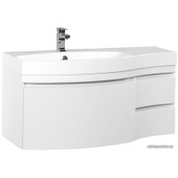  Aquanet Тумба под умывальник Опера 115 L (белый, 3 ящика)