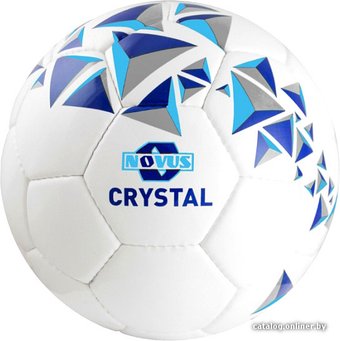 Футбольный мяч Novus Crystal (5 размер, белый/серый/синий)