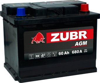 Zubr AGM R+ Турция (60 А·ч)
