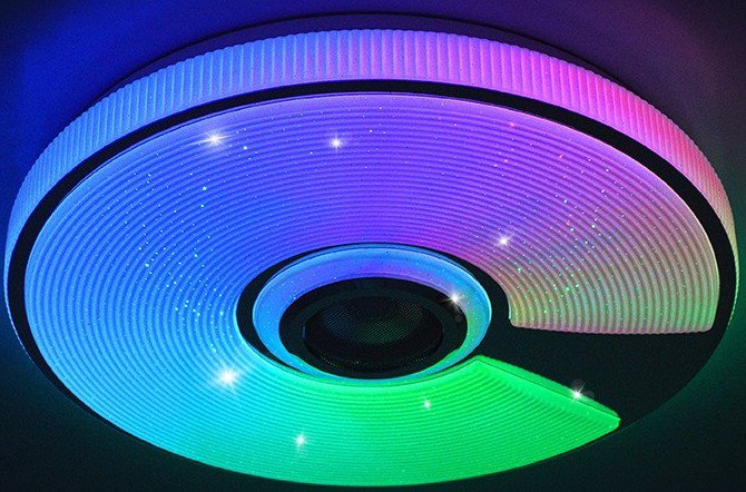 

Припотолочная люстра Estares Song RGB 60W R-APP-380x70-WHITE/CHROME/SHINY-220-IP20