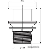 Донный клапан Rubineta 710016