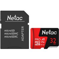 Карта памяти Netac P500 Extreme Pro 32GB NT02P500PRO-032G-R (с адаптером)