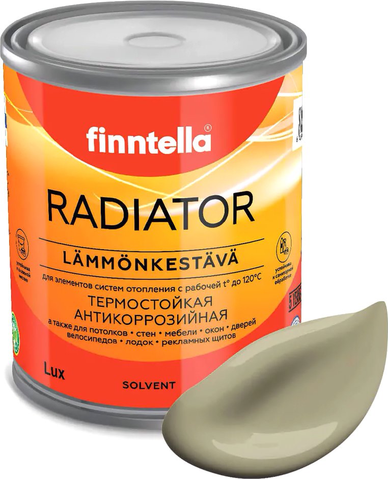 

Краска Finntella Radiator Wai F-19-1-1-FL023 0.9 л (серо-зеленый)