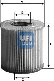 Масляный фильтр UFI 25.029.00