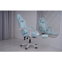 Игровое (геймерское) кресло Calviano 1584 (ткань, голубой)