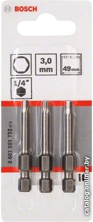 

Набор бит Bosch 2607001732 (3 предмета)