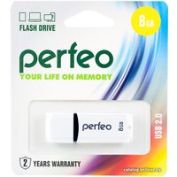 USB Flash Perfeo C02 8GB (белый)
