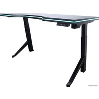 Стол для работы стоя Fit Focus Winner с электроприводом, с подсветкой, черный, U899 ST9