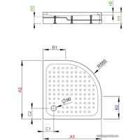 Душевой поддон Radaway Rodos A Compact 90x90 [4P99155-03]