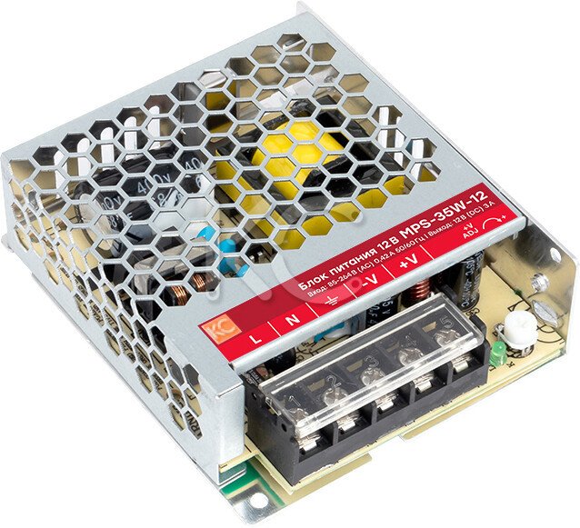 

Блок питания на DIN-рейку КС MPS-35W-12V