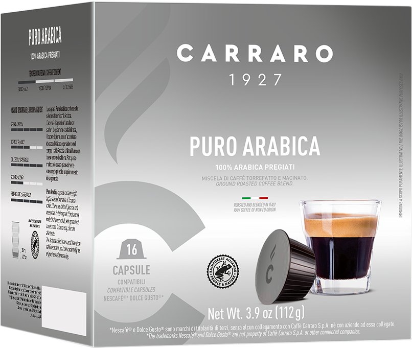 

Кофе в капсулах Carraro Puro Arabica в капсулах Dolce Gusto 16 шт