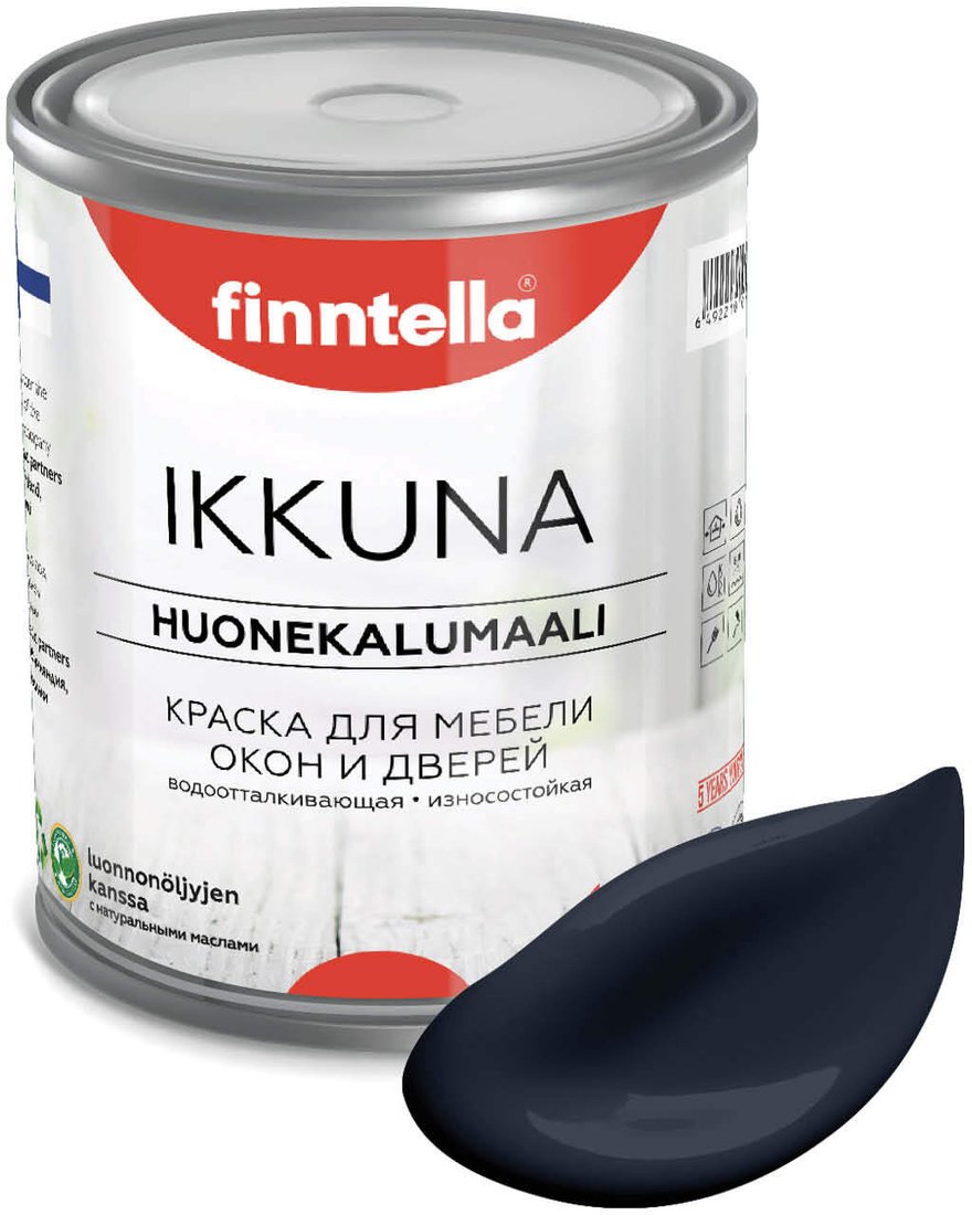 

Краска Finntella Ikkuna Nevy F-34-1-1-FL001 0.9 л (синий)