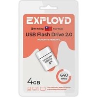 USB Flash Exployd 640 4GB (белый)