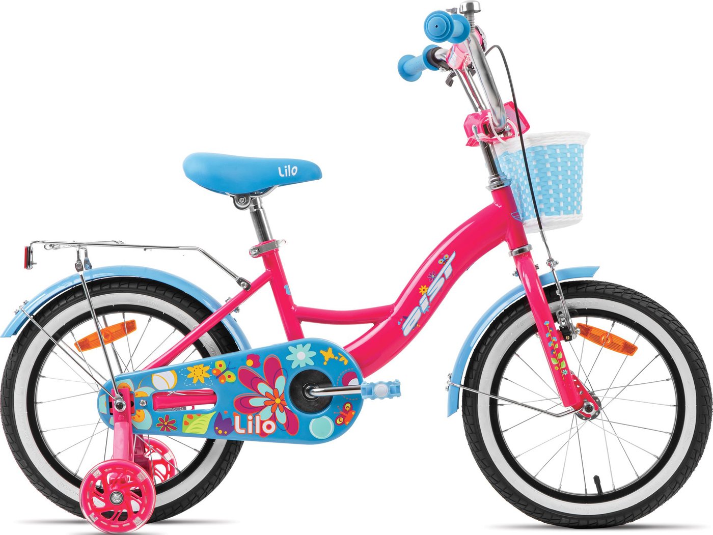 

Детский велосипед AIST Lilo 16 2025 (розовый, разобранный, в коробке)