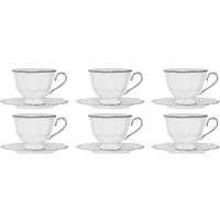 Набор чашек Lenardi Magnolia Silver 205-589 (12пр)