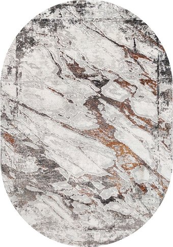 Ковер для жилой комнаты Safyun Mariel MR333-MULTY-GREY-OVAL (1.2x1.7)