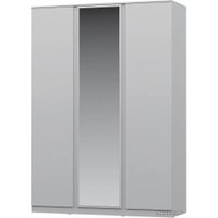 Шкаф распашной НК-Мебель Stern 3-х дверный с зеркалом 72676504 (белый)
