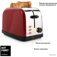 Тостер Kitfort KT-2014-3 (красный)