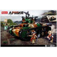 Конструктор Sluban Армия. Танк M38-B1107 (563эл)