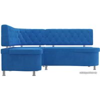 Угловой диван Лига диванов Вегас 105170 (левый, голубой)