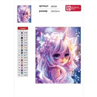 Алмазная мозаика  Феникс+ Девочка-единорог 68584