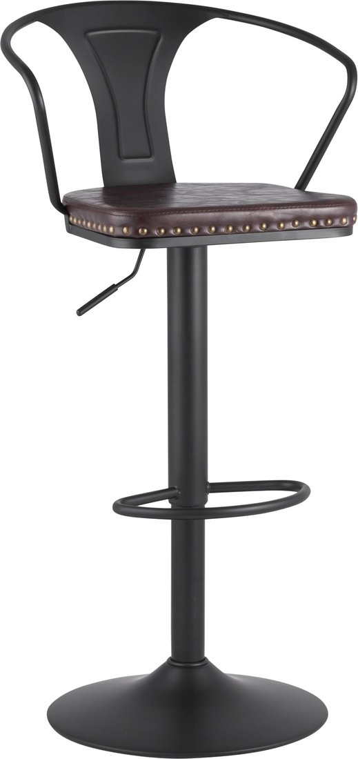 

Стул с подлокотниками Stool Group TOLIX ARMS SOFT барный (черный) матовый