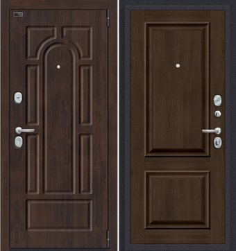 Металлическая дверь el'Porta Porta S 55.K12 (Almon 28/Dark Oak)