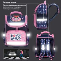 Школьный рюкзак Юнландия Wise. Donut Worry 272073