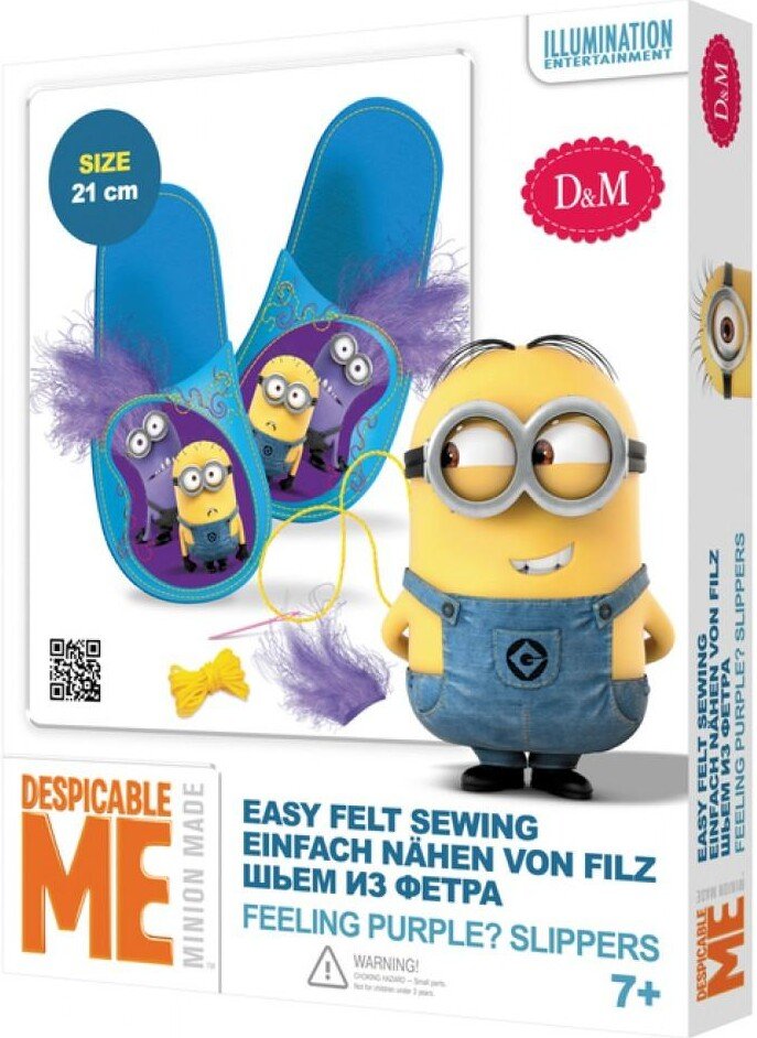 

Набор для рукоделия Делай с мамой Тапочки Гадкий Я