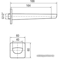 Излив Valvex Kvadro 2455500