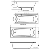 Ванна Ravak Domino 150x70