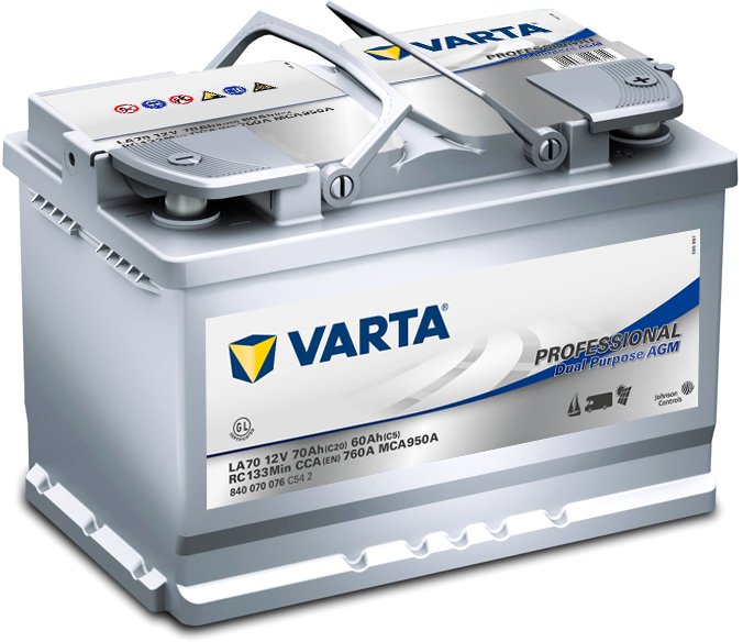 

Автомобильный аккумулятор Varta Professional Dual Purpose AGM 840 070 076 (70 А·ч)
