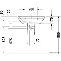 Умывальник Duravit DuraStyle 60x44 (2319600000)
