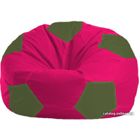 Кресло-мешок Flagman Мяч Стандарт М1.1-391 (малиновый/темно-оливковый)