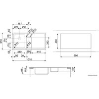 Кухонная мойка Smeg LFT102D